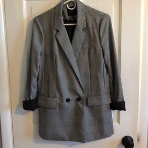 B&W Plaid Blazer